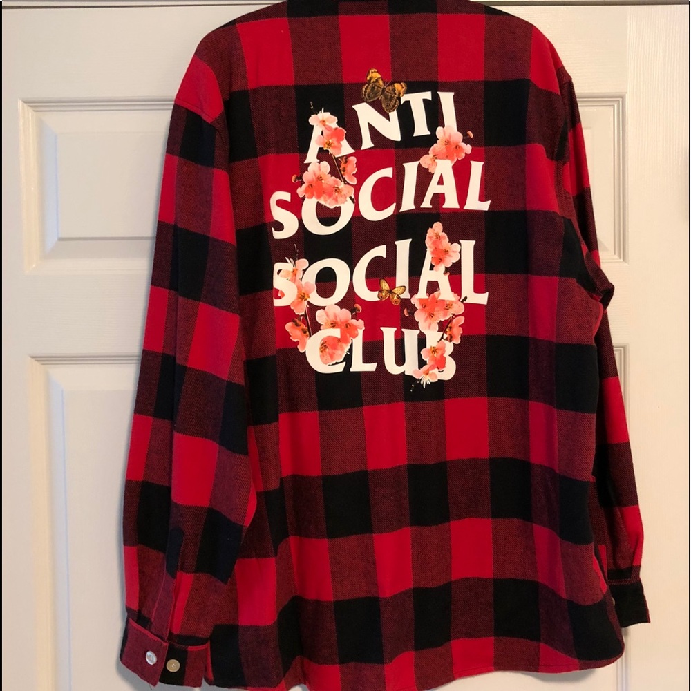 Anti social social club kkock flannel floral